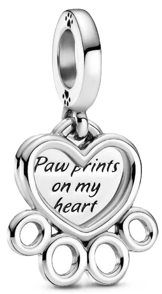Charms Pandora Zawieszka Serca i odciski łap 799360C00