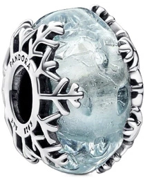 Charms Pandora Murano Błękitny płatek śniegu 792377C00
