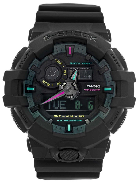 Zegarek męski CASIO G-SHOCK GA-700MF-1AER Multi Fluorescent Accents-OUTLET