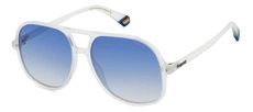 Okulary przeciwsłoneczne Unisex Polaroid PLD 6217/S 2M4Z7 57 Białe