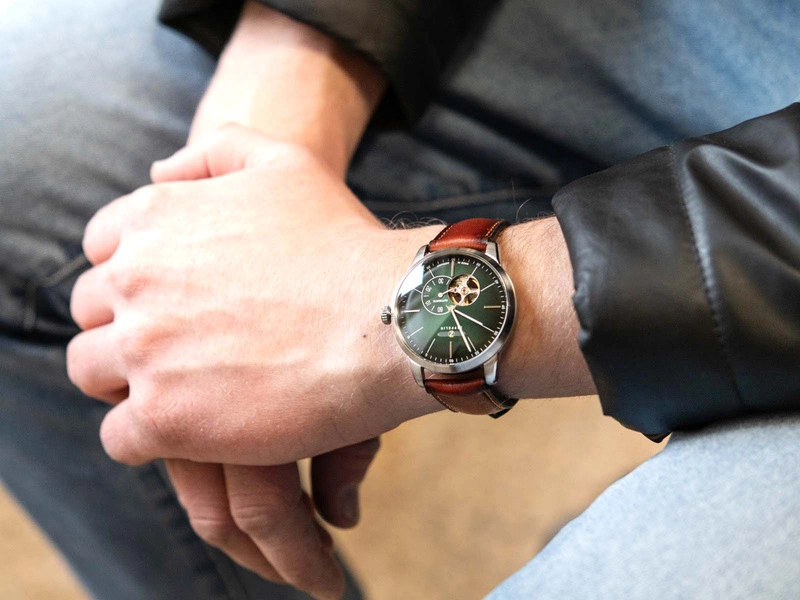 Zegarek męski ZEPPELIN 8364-4 Flatline Open Heart Automatic