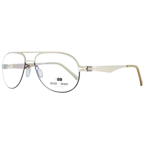 Okulary oprawki Męskie Greater Than Infinity GT012 V04 56 Złote