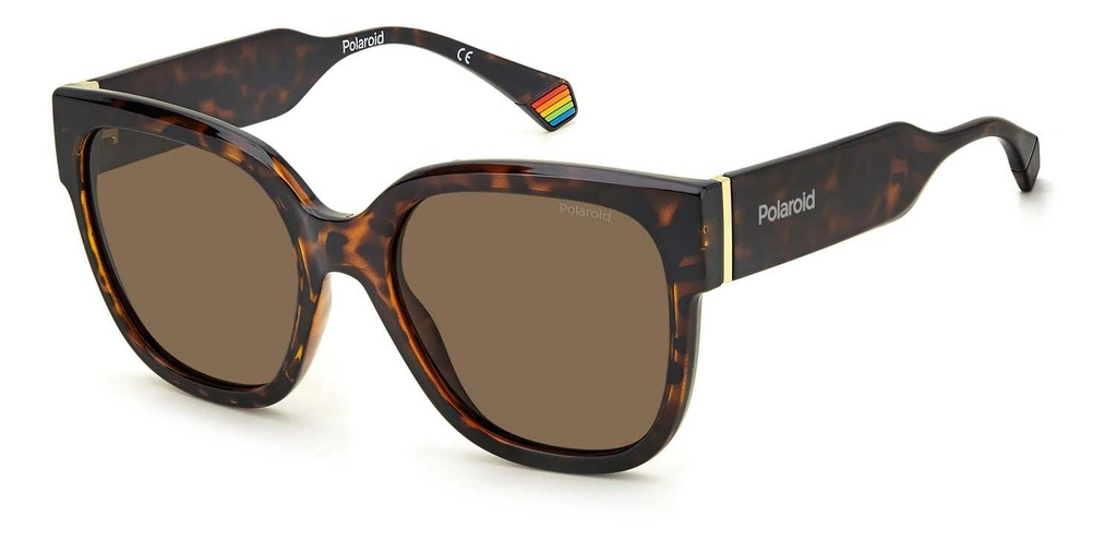 Okulary przeciwsłoneczne damskie Polaroid PLD 6167/S 08655SP Brązowe