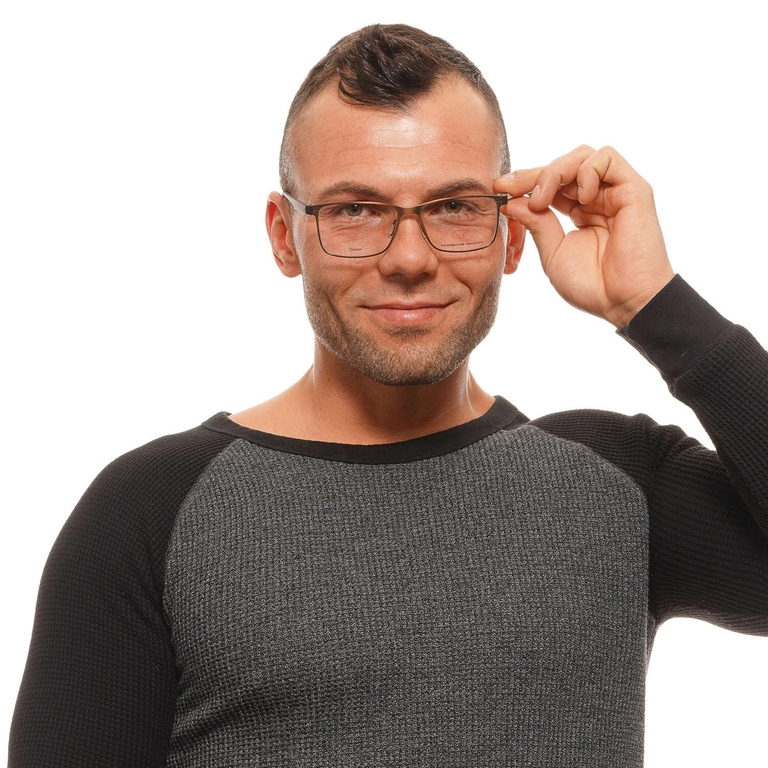 Okulary oprawki Męskie Porsche Design P8346 E 55 Brązowe