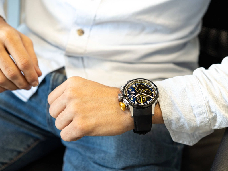 Zegarek męski EDOX 01129 TTNJCN BUNJ Chronorally