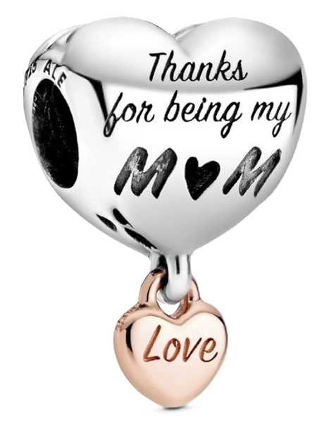 Charms Pandora 788830C00 Serce „Kocham Cię Mamo”
