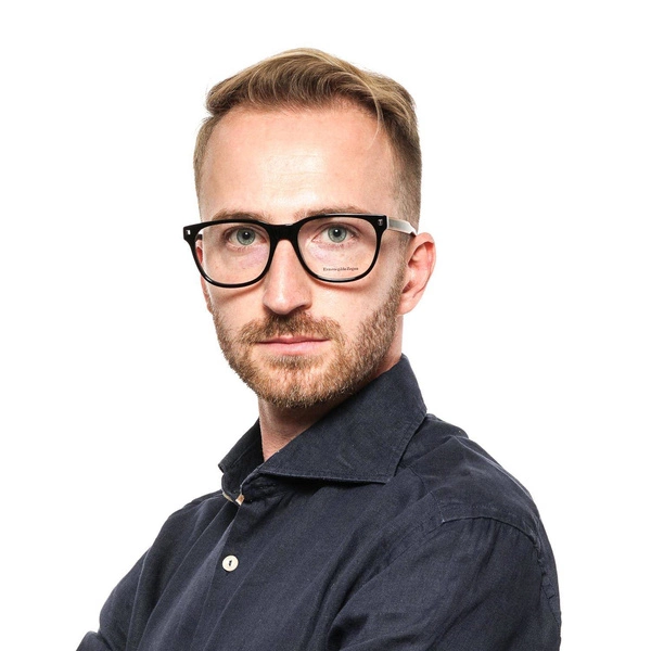 Okulary oprawki męskie Ermenegildo Zegna EZ5120 001 54 Czarne