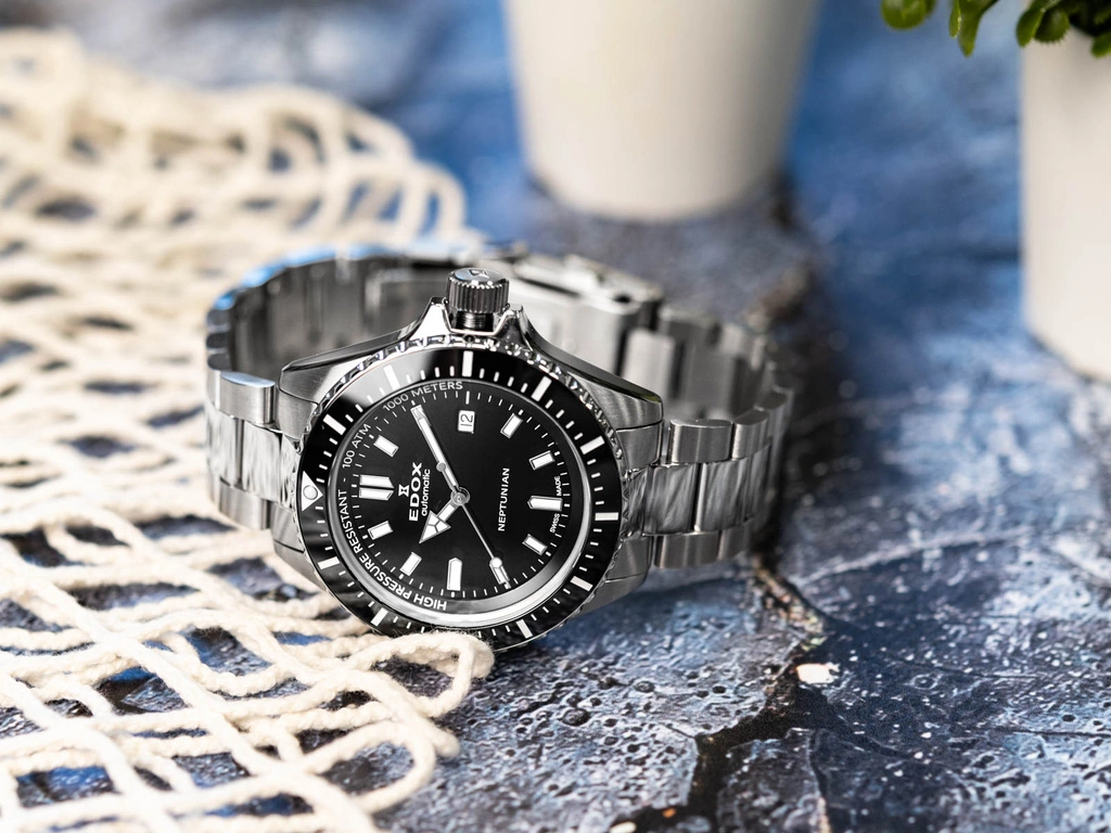 Zegarek męski EDOX 80120 3NM NIN Skydiver Neptunian Automatic