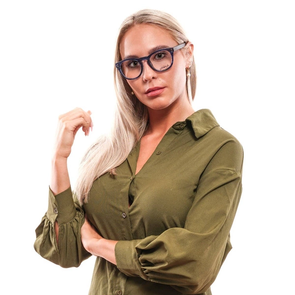 Okulary oprawki Hally & Son HS503V 49 51 Niebieskie