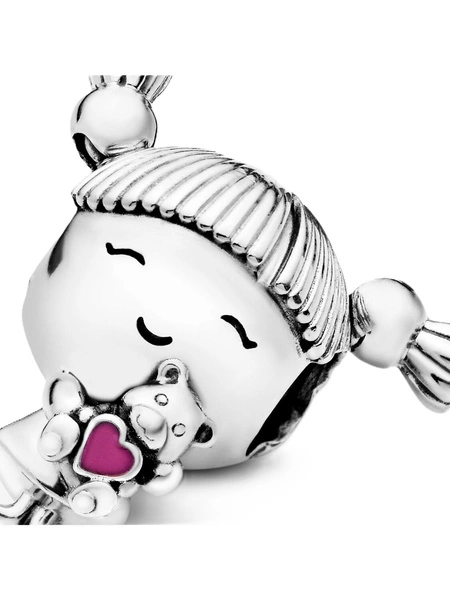Charms Pandora 798016EN160 Dziewczynka z warkoczykami