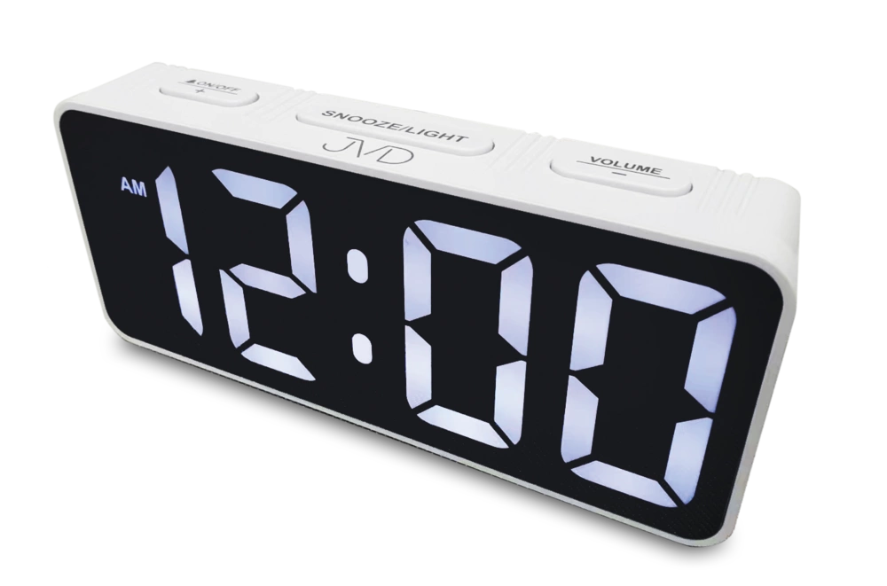 Budzik JVD SB524.3 ZASILACZ DRZEMKA PODŚWIETLENIE