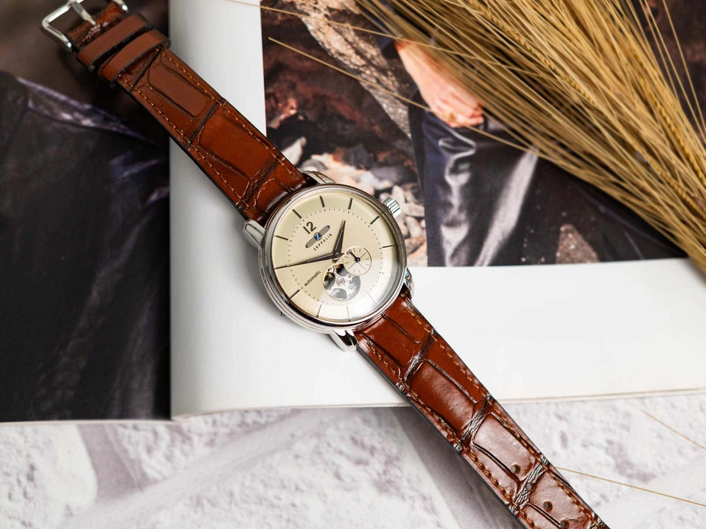 Zegarek męski ZEPPELIN 8166-1 LZ120 Bodensee Open Heart Automatic