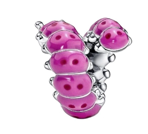 Charms Pandora 790762C01 z uroczą zwiniętą gąsienicą