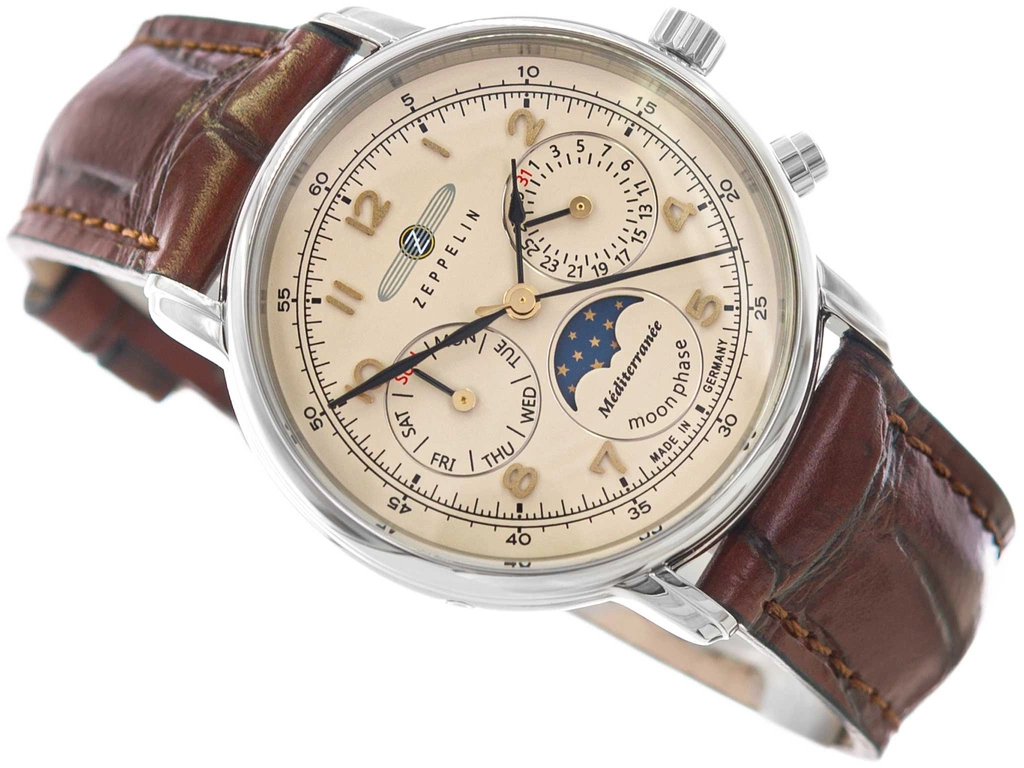 Zegarek damski ZEPPELIN Mediterranee Moonphase 9637-5