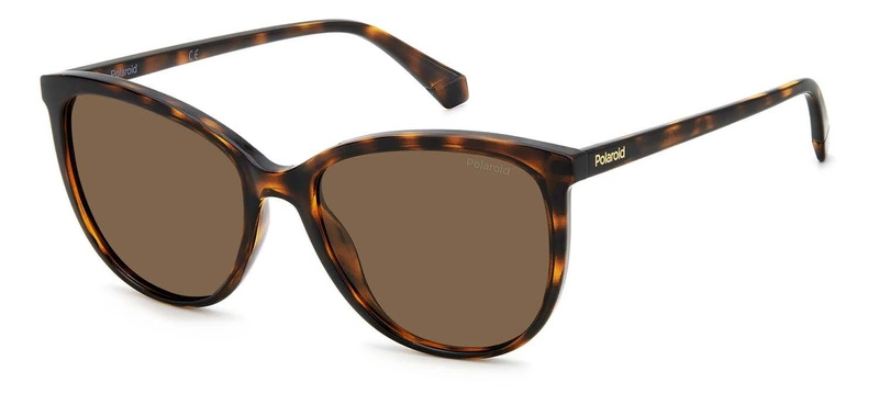 Okulary przeciwsłoneczne damskie Polaroid PLD 4138/S 08655SP Brązowe