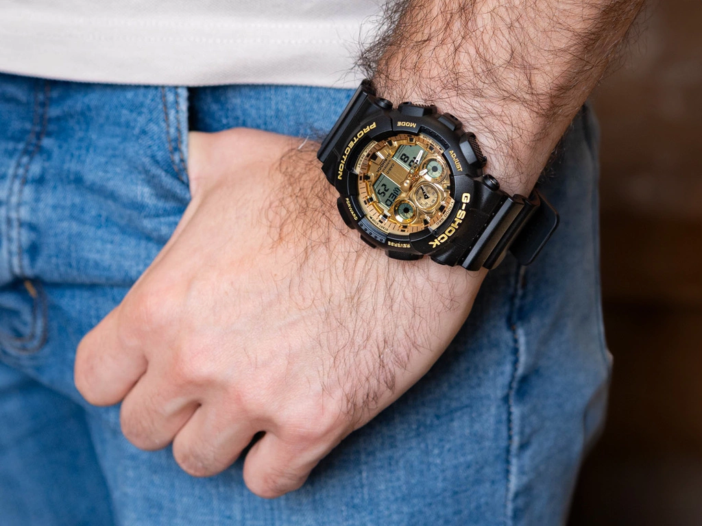 Zegarek męski CASIO G-SHOCK GA-100GGB-1A9ER