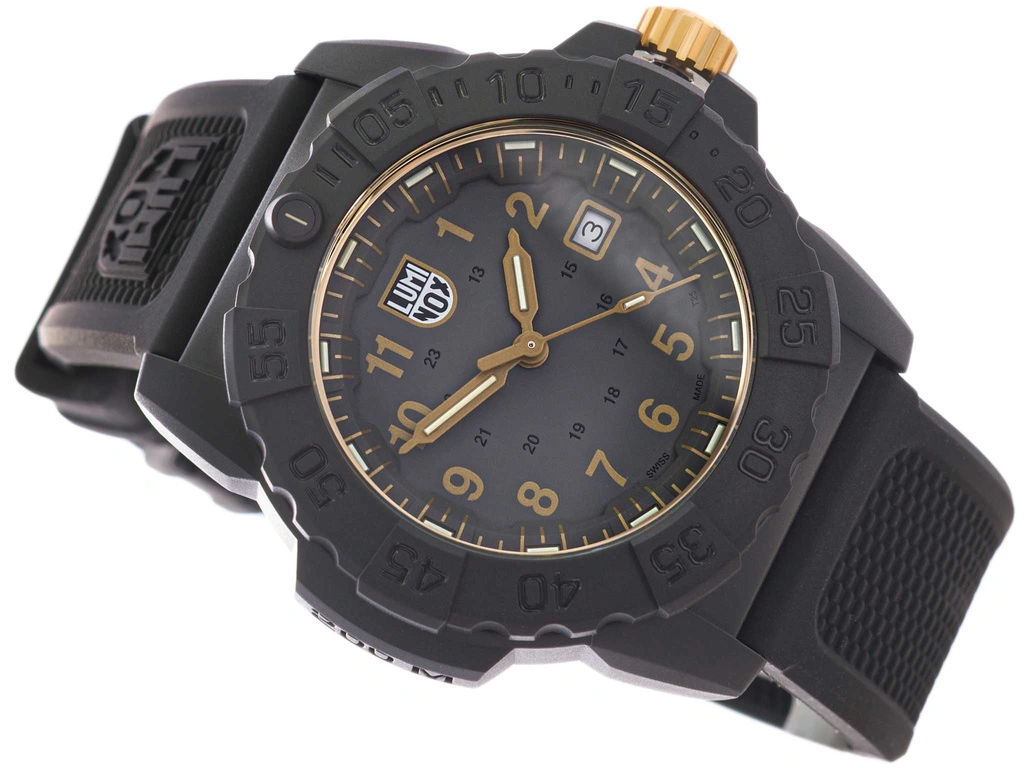 Zegarek męski Luminox XS.3508.GOLD Navy Seal Gold