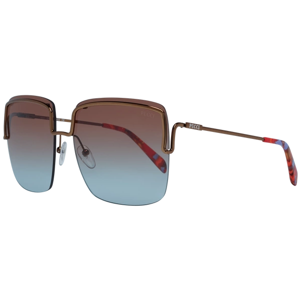 Okulary przeciwsłoneczne damskie Emilio Pucci EP0116 36F 62 Brązowe