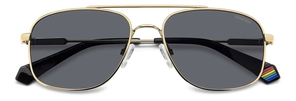 Okulary przeciwsłoneczne męskie Polaroid PLD 6235/S/X 2F756M9 Złote