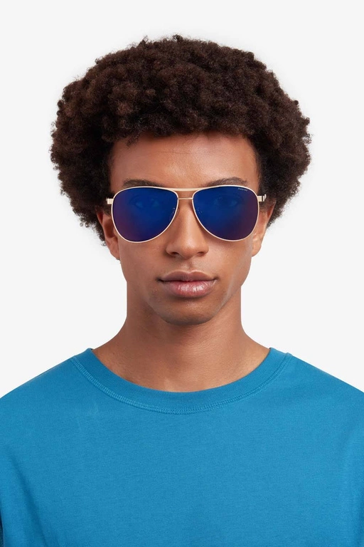 Okulary przeciwsłoneczne męskie Polaroid PLD 2160/G/S/X J5G625X Złote