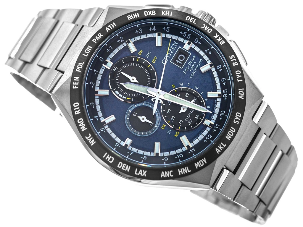 Zegarek męski Citizen AT8238-84L Radio Controlled Super Titanium Chronograph