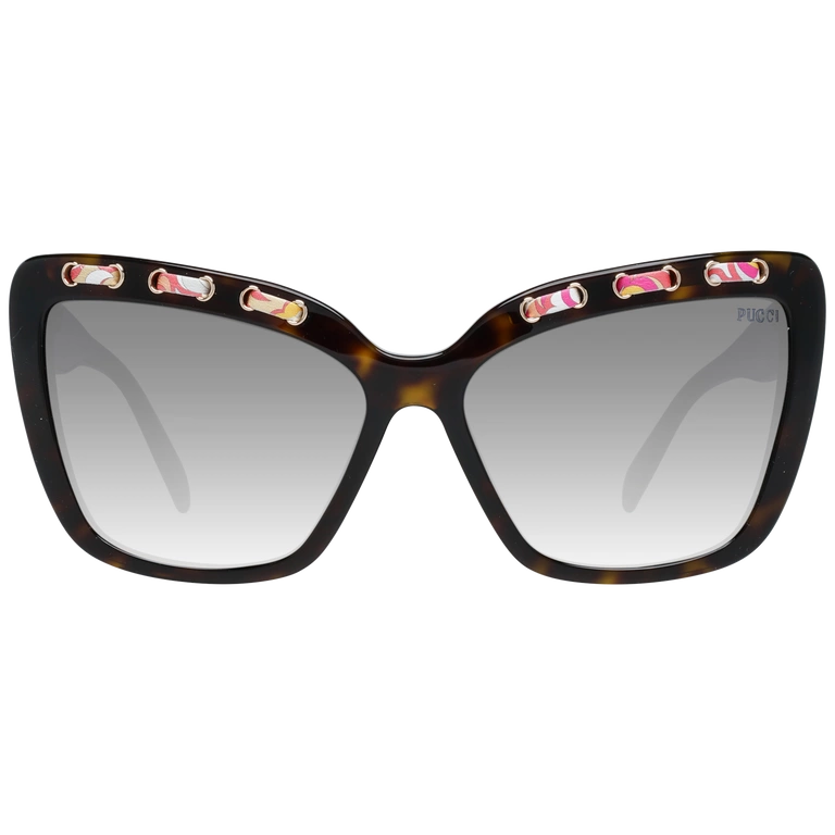Okulary przeciwsłoneczne damskie Emilio Pucci EP0101 52B 59 Brązowe
