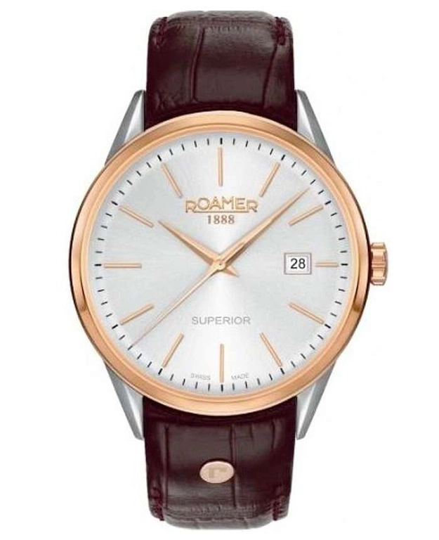 Zegarek męski ROAMER 508833 49 15 05 Superior 3H Gents