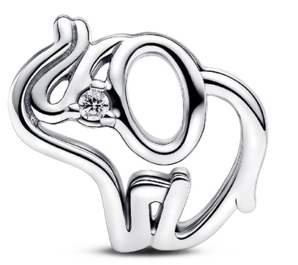 Charms Pandora 793345C01 Ażurowy słoń