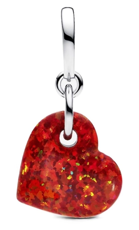 Charms Pandora 793348C01 zawieszka opalizujące czerwone serce
