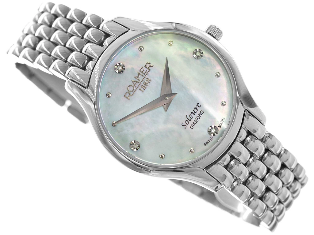 Zegarek damski ROAMER 547857 41 25 50 Soleure Diamond