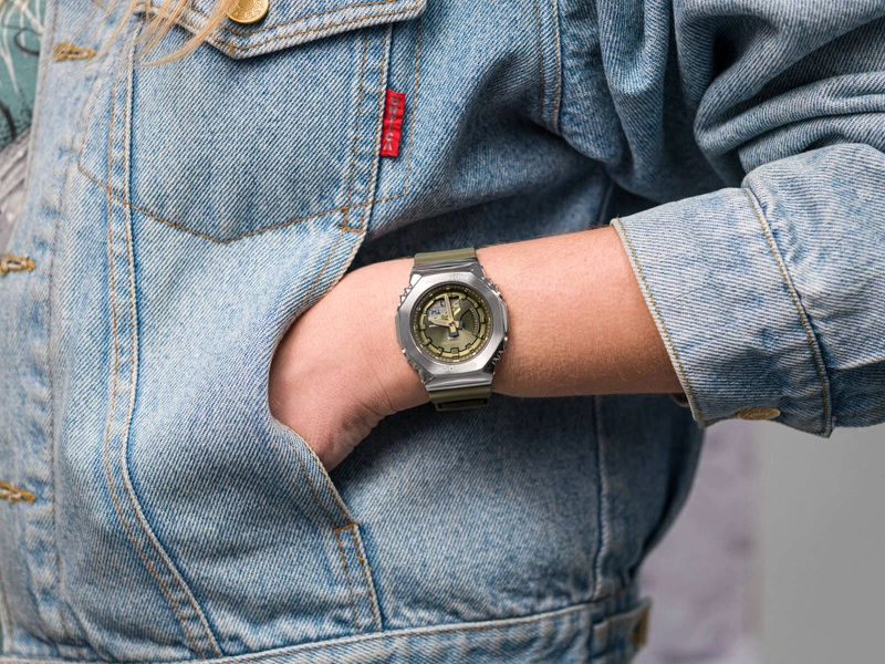 Zegarek damski CASIO G-SHOCK GM-S2100-3AER Metal Covered