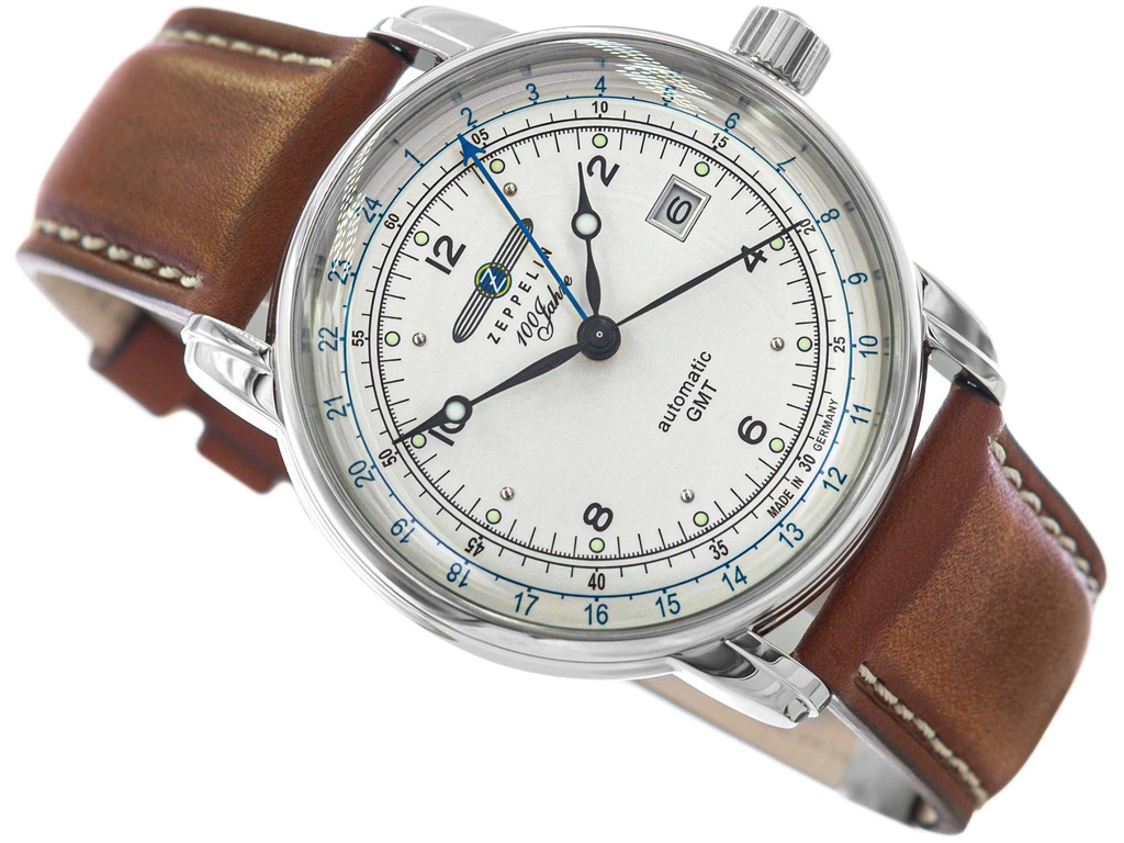 Zegarek męski ZEPPELIN 8666-1 100 Jahre GMT Automatic