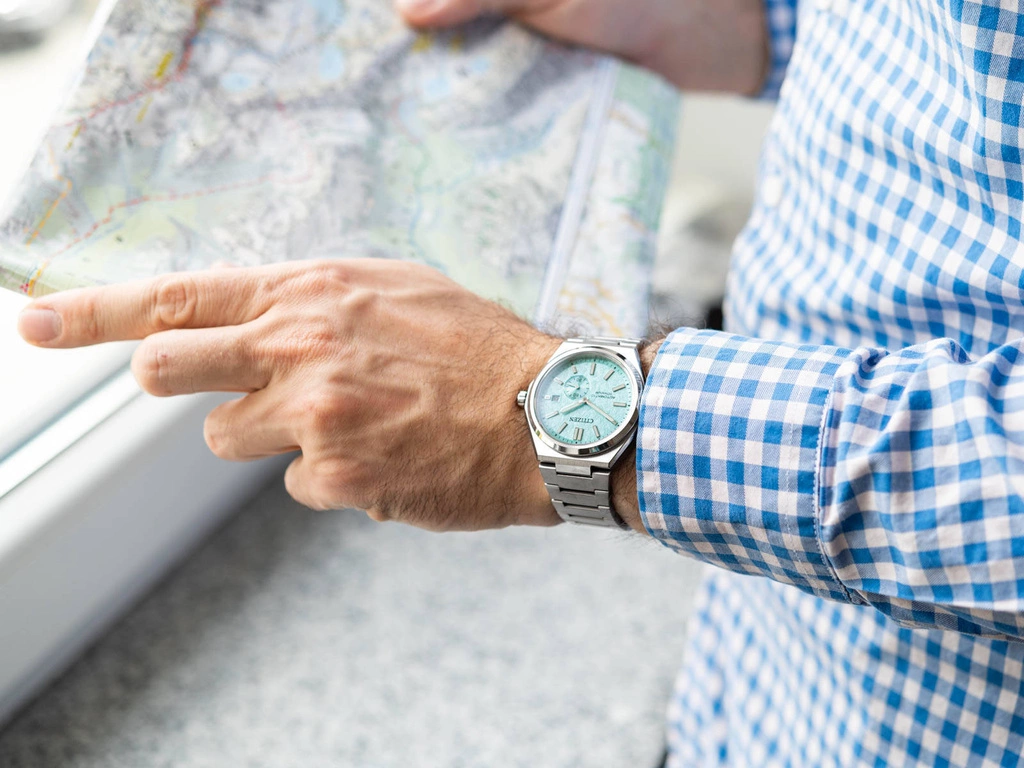 Zegarek męski Citizen NJ0180-80M Zenshin Mechanical Super Titanium