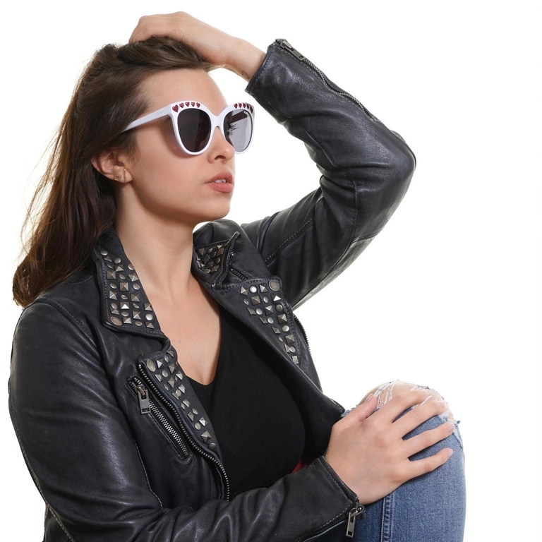 Okulary przeciwsłoneczne damskie Victoria's Secret PK0009 25A 57 Biały