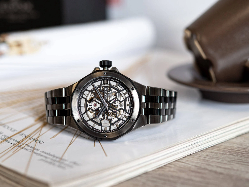 Zegarek męski EDOX 85303 357GNM NGN Delfin Mecano