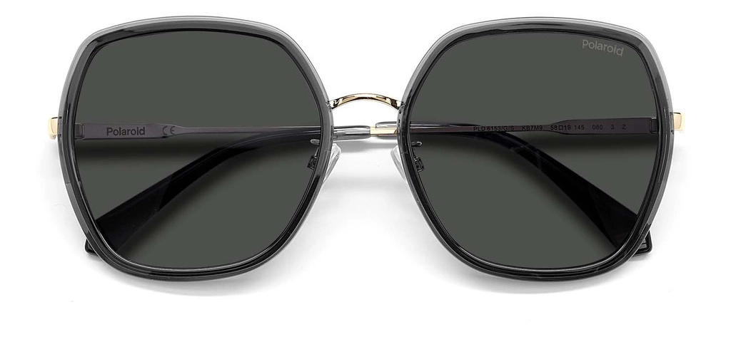 Okulary przeciwsłoneczne damskie Polaroid PLD 6153/G/S KB758M9 Szare