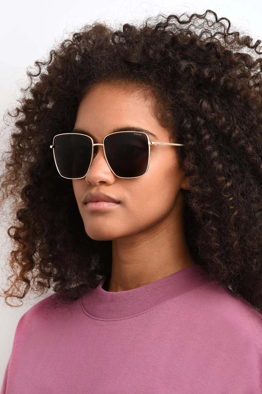 Okulary przeciwsłoneczne damskie Polaroid PLD 6164/G/S RHL59M9 Złote