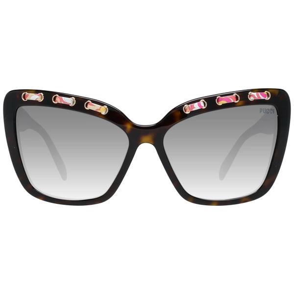 Okulary przeciwsłoneczne damskie Emilio Pucci EP0101 52B 59 Brązowe