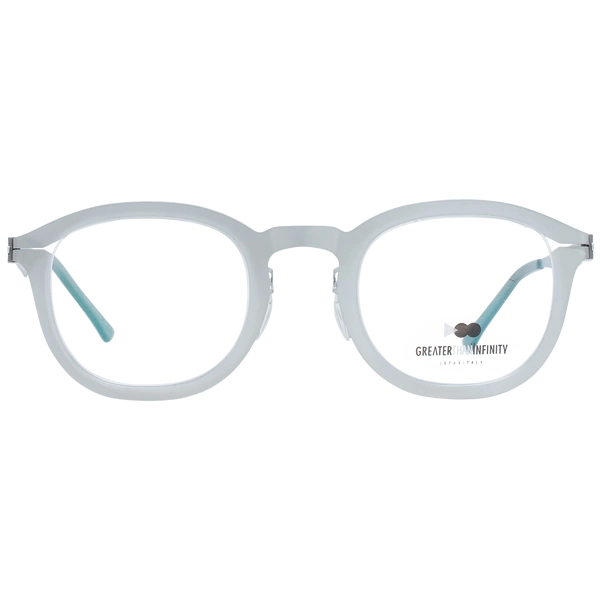 Okulary oprawki Męskie Greater Than Infinity GT003 V05 46 Srebrne