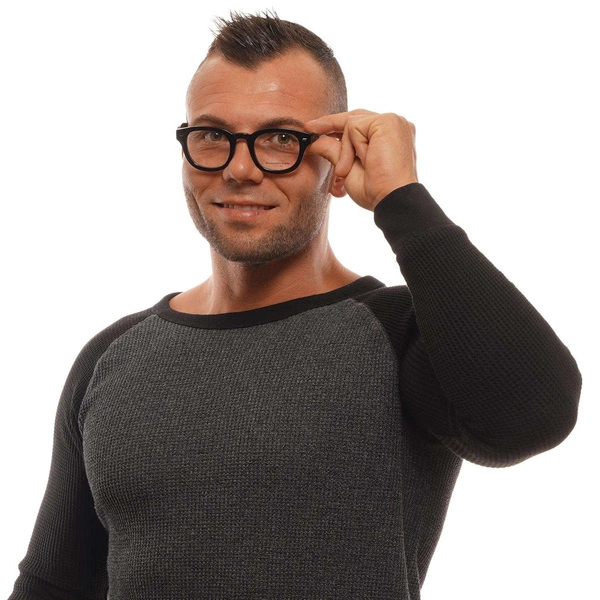 Okulary oprawki Męskie Zegna Couture ZC5005 47 001 Czarne