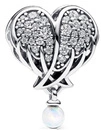 Charms Pandora 792980C01 Lśniące skrzydła anioła i serce