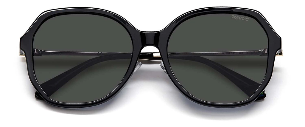 Okulary przeciwsłoneczne damskie Polaroid PLD 6177/G/S 80757M9 Czarne