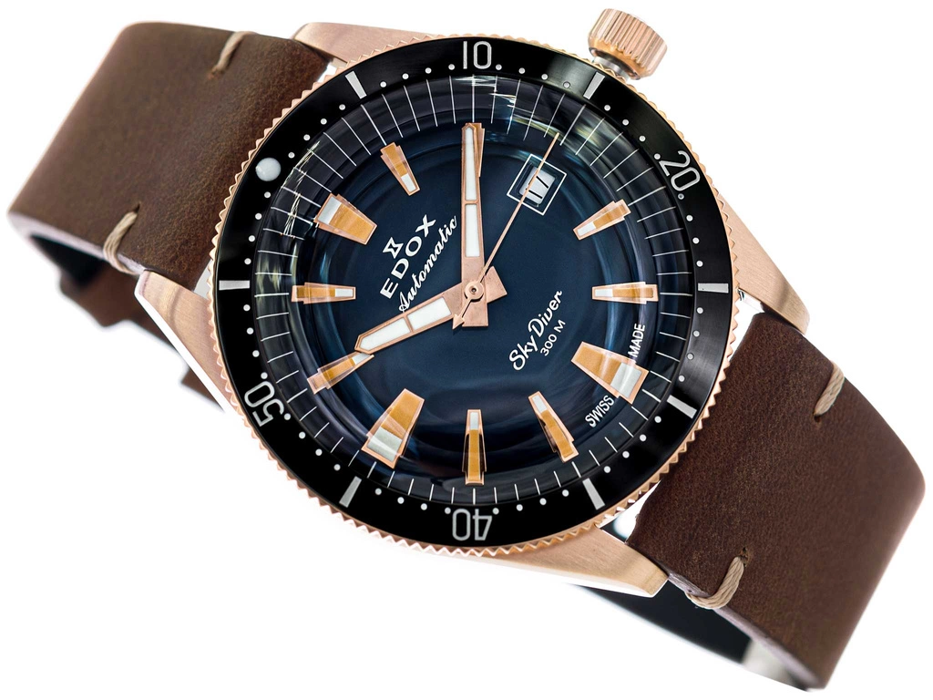 Zegarek męski EDOX 80126 BRN BUIDR Sky Diver