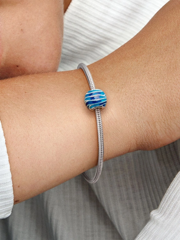 Charms Pandora 797012ENMX Niebieska fala