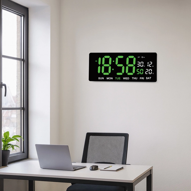 Zegar JVD DH3604.2 TERMOMETR, KALENDARZ, ALARM