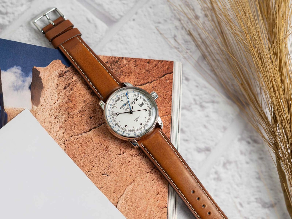 Zegarek męski ZEPPELIN 8666-1 100 Jahre GMT Automatic