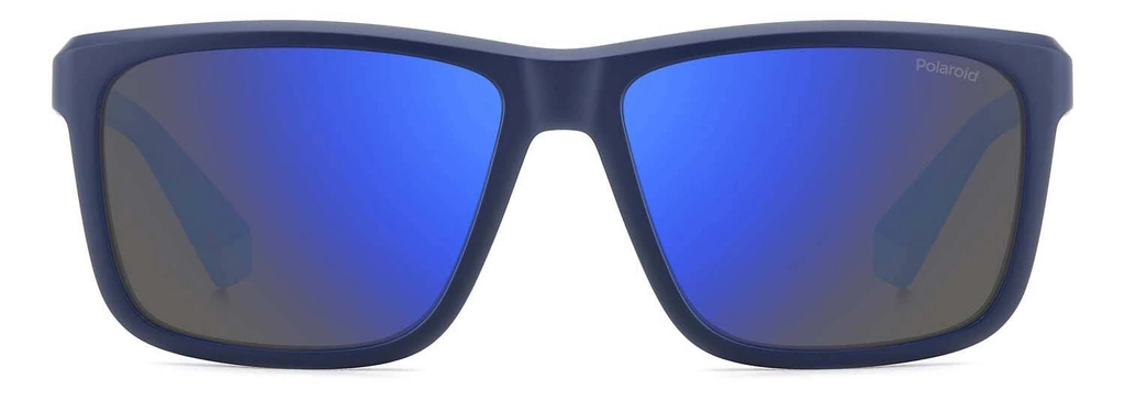 Okulary przeciwsłoneczne męskie Polaroid PLD 2164/S FLL585X Niebieskie