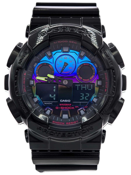 Zegarek męski CASIO G-SHOCK GA-100RGB-1AER Virtual Rainbow