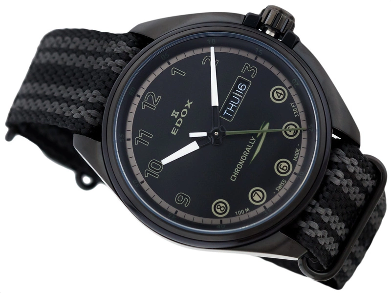 Zegarek męski EDOX Chronorally-s 84301 37NNNAG NNV