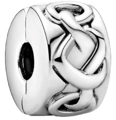 Charms Pandora Klips Związane serca 798035